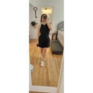 Athleta dress Conscious Black Size S/small tennis court sports no shorts‎